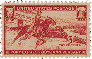 stamp pony express